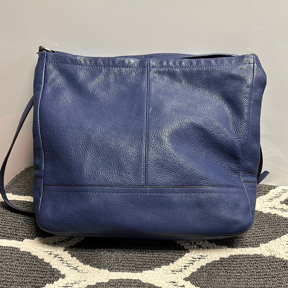 Coach Blue Leather Shoulder Bag - Picture 3 of 7